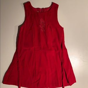 Samara Girls size 5 red velvet dress